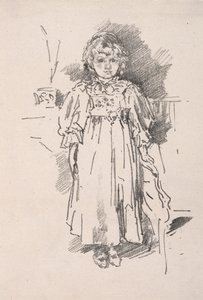 Mała Evelyn, 1896. autorstwa James Abbott McNeill Whistler