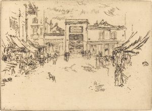 Mały Rynek, Wycieczki, 1888. autorstwa James Abbott McNeill Whistler