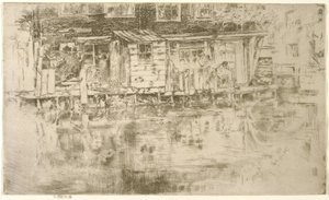 Długi Dom, Farbiarki, Amsterdam, 1889 autorstwa James Abbott McNeill Whistler