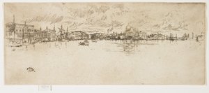 Długa Wenecja z zestawu Druga Wenecja, 1879-1880 autorstwa James Abbott McNeill Whistler