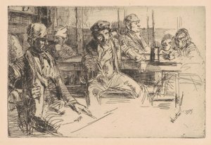Longshoreman, 1859 (trawienie i sucha igła na papierze wykładanym) autorstwa James Abbott McNeill Whistler