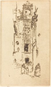 Ratusz, Loches, 1888. autorstwa James Abbott McNeill Whistler