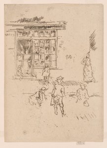 Marmury, ok. 1886-88 (akwaforta; tusz na papierze) autorstwa James Abbott McNeill Whistler