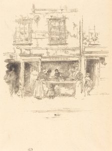 Sklep rybny Maundera, Chelsea, 1890. autorstwa James Abbott McNeill Whistler