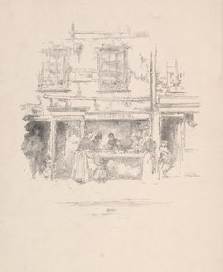 Sklep rybny Maunders, Chelsea, 1890. autorstwa James Abbott McNeill Whistler