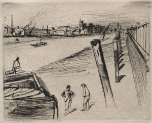 Millbank, 1861. autorstwa James Abbott McNeill Whistler