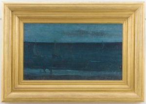 Nokturn: niebieski i srebrny — Bognor, 1871-1876. autorstwa James Abbott McNeill Whistler