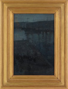 Nokturn w błękicie i złocie: Valparaiso, 1866-ca. 1874. autorstwa James Abbott McNeill Whistler