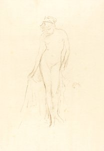 Model nago, stojący, ok. 1891. autorstwa James Abbott McNeill Whistler