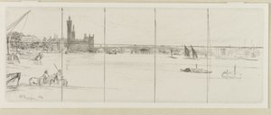 Stary Most Westminsterski, 1859. autorstwa James Abbott McNeill Whistler