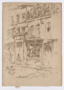 Petite Rue au Beurre, Bruksela autorstwa James Abbott McNeill Whistler