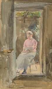 Różowa nuta - łuskanie grochu, 1882-1884. autorstwa James Abbott McNeill Whistler