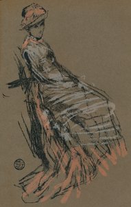 Studium portretowe w pastelach, XIX w., 1903 autorstwa James Abbott McNeill Whistler