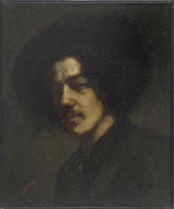 Portret Whistlera w kapeluszu, 1857-59 autorstwa James Abbott McNeill Whistler