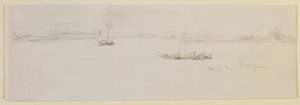 Niedaleko Moguncji, 1858. autorstwa James Abbott McNeill Whistler