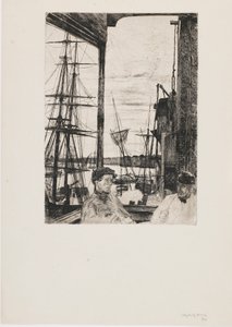 Rotherhithe, 1860. autorstwa James Abbott McNeill Whistler