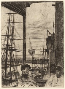 Rotherhithe, 1860. autorstwa James Abbott McNeill Whistler