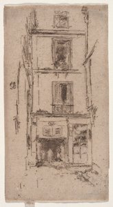 Rue des Bons Enfants, Tours. autorstwa James Abbott McNeill Whistler