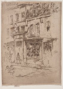 Rue du Buerre, Bruksela. autorstwa James Abbott McNeill Whistler