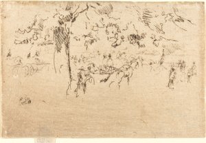 Park Świętego Jakuba, c. 18841886. autorstwa James Abbott McNeill Whistler