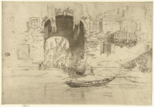 San Biagio Zestaw dwudziestu sześciu akwafort (tytuł serii) autorstwa James Abbott McNeill Whistler
