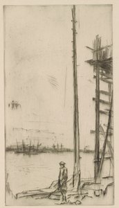 Stocznia stoczniowa, Liverpool, 1875. autorstwa James Abbott McNeill Whistler