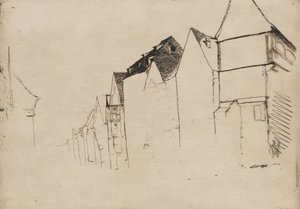 Szkic domów, 1858. autorstwa James Abbott McNeill Whistler