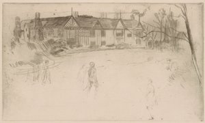 Speke Hall, 1875. autorstwa James Abbott McNeill Whistler
