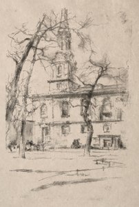 St. Giles-in-the-Fields, 1896. autorstwa James Abbott McNeill Whistler