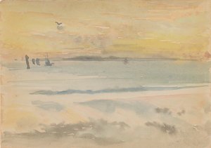 St. Ives: Zachód słońca, 1883-1884. autorstwa James Abbott McNeill Whistler