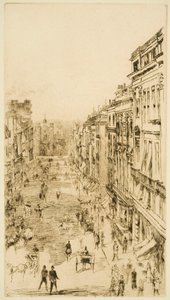 St James’s Street w Londynie autorstwa James Abbott McNeill Whistler