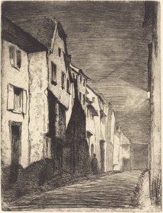 Ulica w Saverne, 1858. autorstwa James Abbott McNeill Whistler