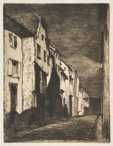 Ulica w Saverne, 1858. autorstwa James Abbott McNeill Whistler