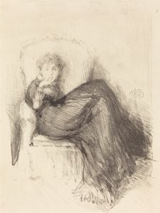 Badanie: Maude siedząca, 1878. autorstwa James Abbott McNeill Whistler