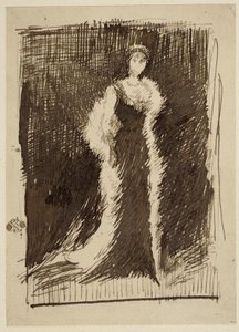 Studium aranżacji w czerni: Lady Meux, 1881 autorstwa James Abbott McNeill Whistler
