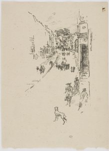 Niedziela, Lyme Regis, 1895 (litografia na papierze) autorstwa James Abbott McNeill Whistler