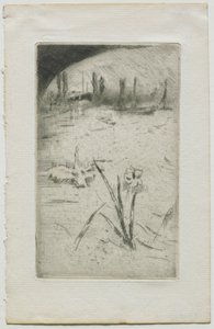 Łabędź i Irys, 1883. autorstwa James Abbott McNeill Whistler