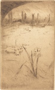 Łabędź i Iris, opublikowany 1883. autorstwa James Abbott McNeill Whistler