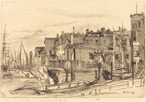 Policja w Tamizie, 1859. autorstwa James Abbott McNeill Whistler