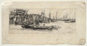 Magazyn Tamizy, 1859. autorstwa James Abbott McNeill Whistler