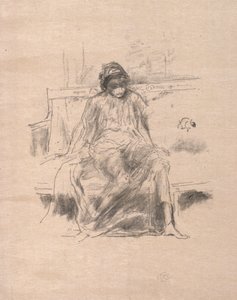 Udrapowana postać siedząca, 1893. autorstwa James Abbott McNeill Whistler