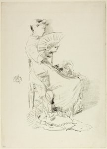 Wachlarz, 1879 autorstwa James Abbott McNeill Whistler