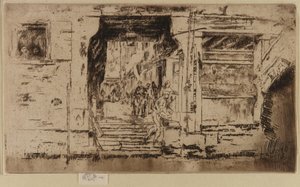 Sklep rybny, Wenecja, 1879-1880. autorstwa James Abbott McNeill Whistler