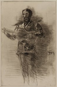 Gitarzysta MW Ridley, 1875. autorstwa James Abbott McNeill Whistler