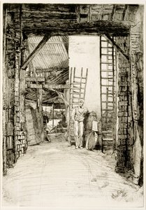 The Lime Burner, 1859 (trawienie i sucha igła) autorstwa James Abbott McNeill Whistler