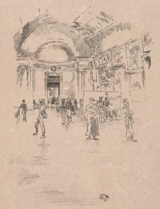 Długa Galeria, Luwr, 1894. autorstwa James Abbott McNeill Whistler