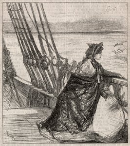 Córka Majors: Clara Vinraces Pożegnanie z ojcem, 1862. autorstwa James Abbott McNeill Whistler