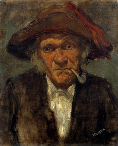 Obraz człowieka z fajką autorstwa Jamesa Mac Neila Whistlera (1834-1903) autorstwa James Abbott McNeill Whistler