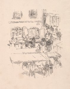 Rynek, Vitre, 1893. autorstwa James Abbott McNeill Whistler