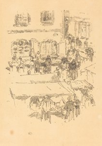 Rynek, Vitré, 1893. autorstwa James Abbott McNeill Whistler